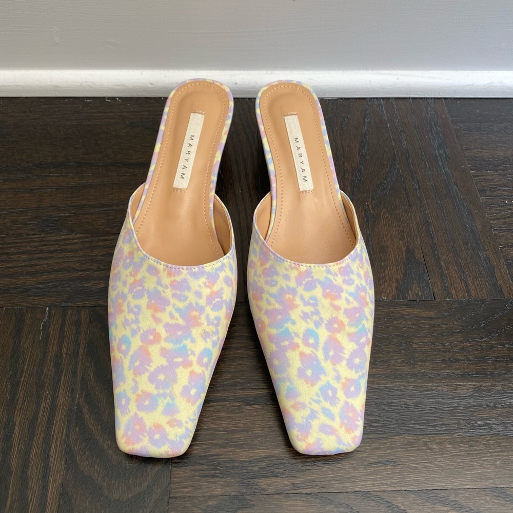 SQUARED TOE HEELED SANDALS, MULTI ANIMAL - Picture 5 of 9
